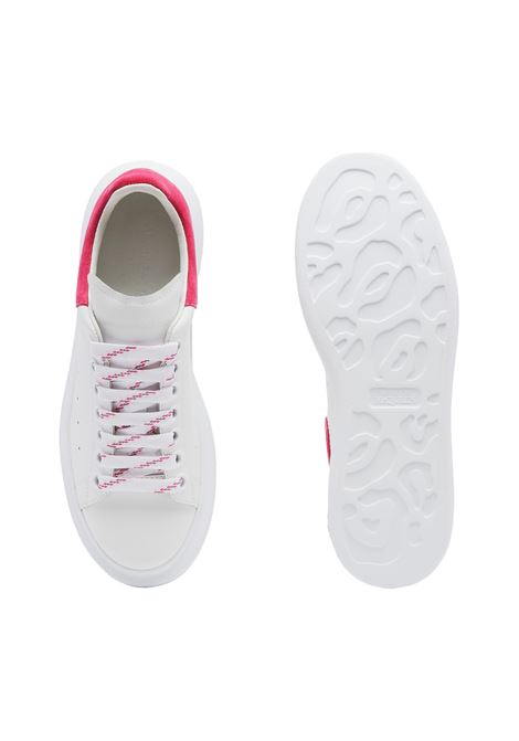 White Oversized Sneakers With New Pink Spoiler ALEXANDER MCQUEEN | 718139-WIBN28844
