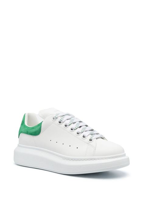 White Oversized Sneakers With Bright Green Spoiler ALEXANDER MCQUEEN | 718139-WIBN28846