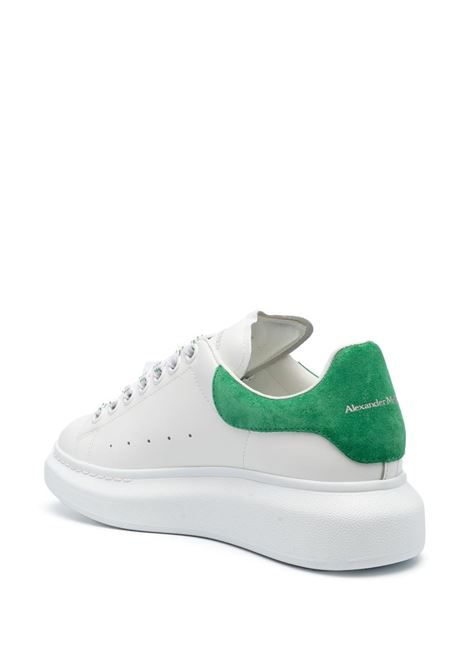 White Oversized Sneakers With Bright Green Spoiler ALEXANDER MCQUEEN | 718139-WIBN28846