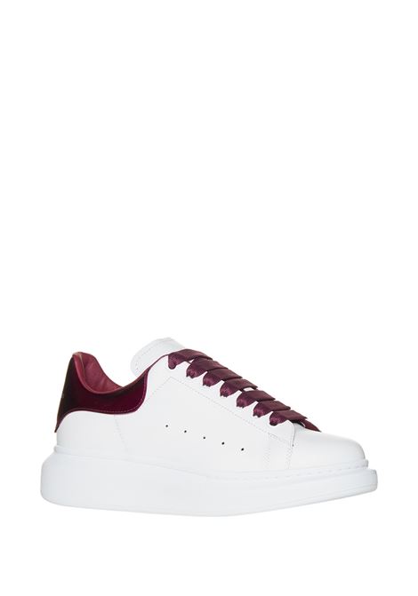White And Burgundy Oversized Sneakers ALEXANDER MCQUEEN | 718232-WIE828847