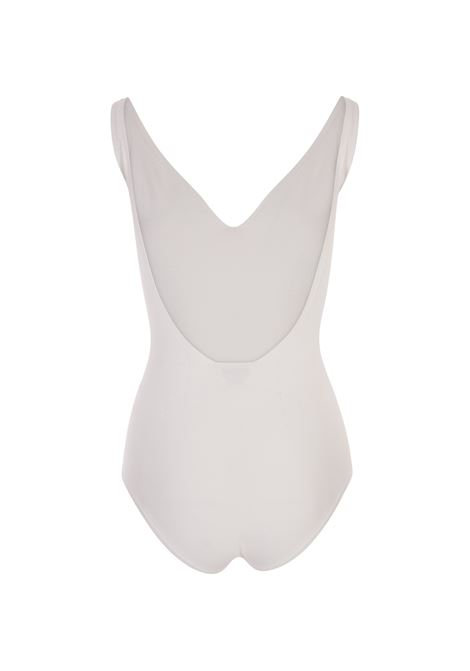 White Body Top With Perforated Stripes ALEXANDER MCQUEEN | 718927-Q1A2S9004