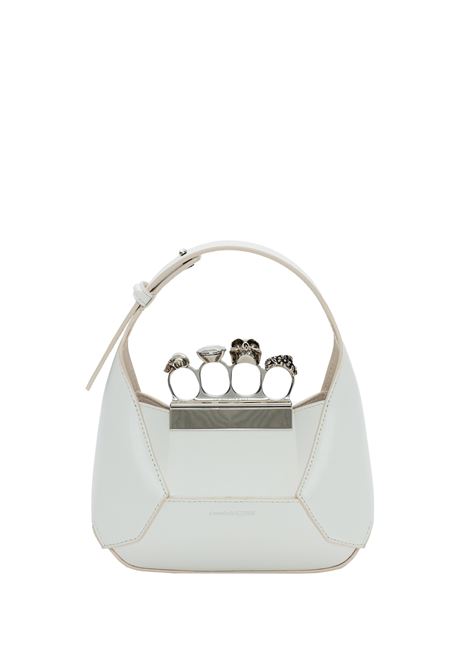 The Jewelled Hobo Mini Bag In Ivory ALEXANDER MCQUEEN | 731136-DYTAB9210