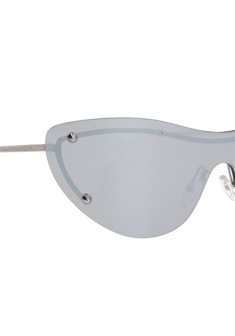 Spike Studs Cat-Eye Mask Sunglasses in Silver ALEXANDER MCQUEEN | 744518-I33101273