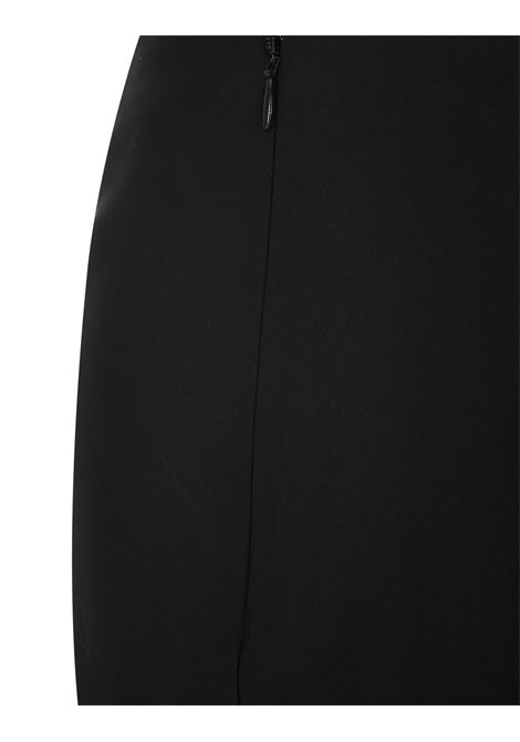 Slashed Drape Skirt in Black ALEXANDER MCQUEEN | 745749-QJACX1000