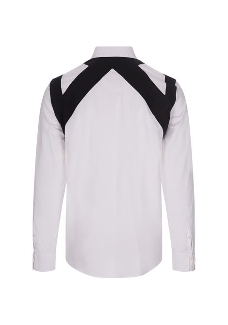 Cut-Out Harness Shirt in White ALEXANDER MCQUEEN | 745812-QVN669000