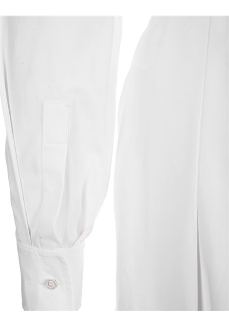 Cutaway Military Shirt in Optic White ALEXANDER MCQUEEN | 749230-QAABC9000