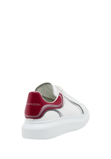 Oversized Sneakers In White and Garnet ALEXANDER MCQUEEN | 750336-WIDJM8835