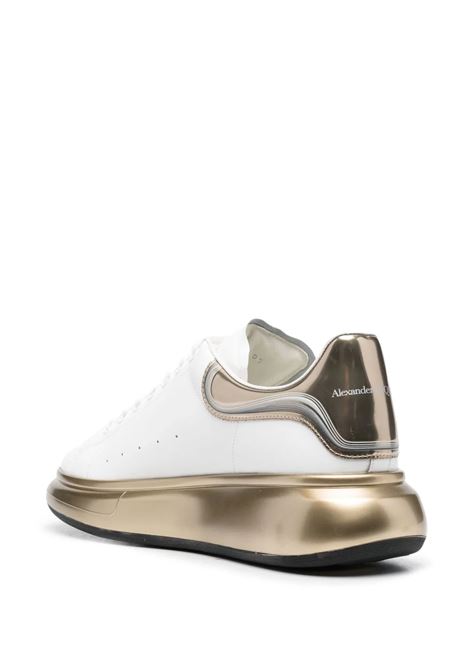 White and Gold Oversized Sneakers ALEXANDER MCQUEEN | 750341-WIDJT8834