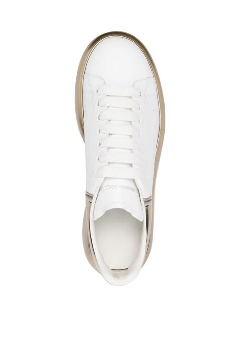 White and Gold Oversized Sneakers ALEXANDER MCQUEEN | 750341-WIDJT8834