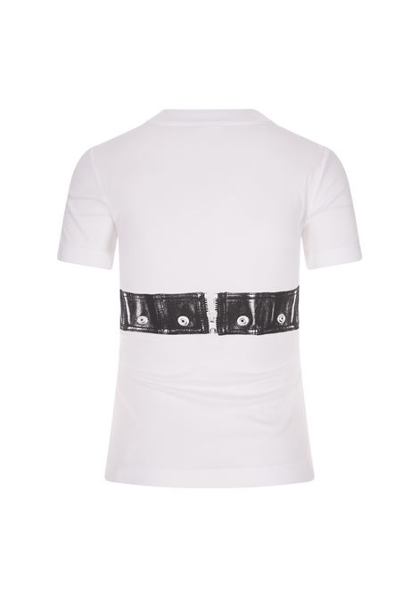 T-Shirt Biker Bra In Bianco ALEXANDER MCQUEEN | 752355-QZAJY900