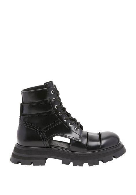 Black Wander Ankle Boots With Laces ALEXANDER MCQUEEN | 755644-WIDU01000