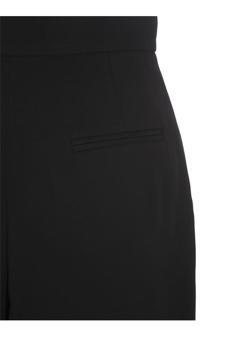 Shorts In Lana Nera Con Zip Frontali ALEXANDER MCQUEEN | 757297-QJAAC1000