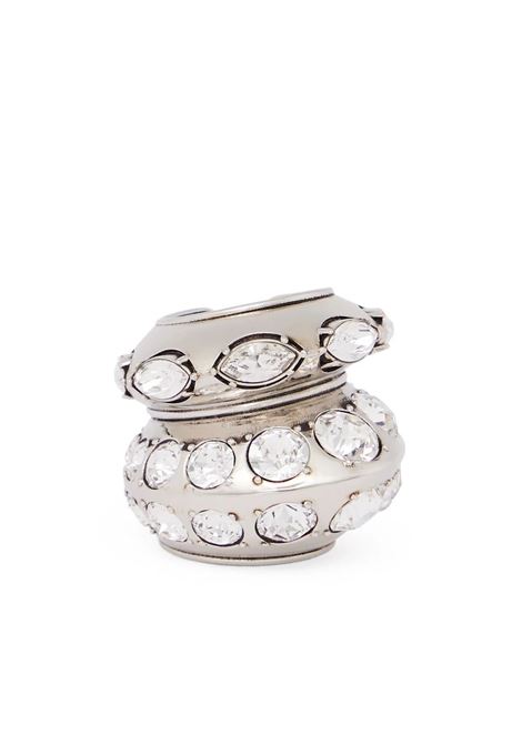 Jewelled Accumulation Ring in Antiqued Silver ALEXANDER MCQUEEN | 757531-J160N1318