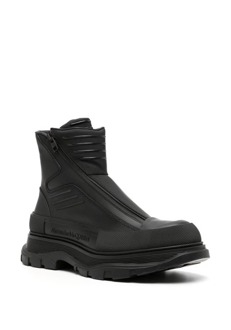 Black Tread Slick Ankle Boots ALEXANDER MCQUEEN | 757712-WHYKF1000