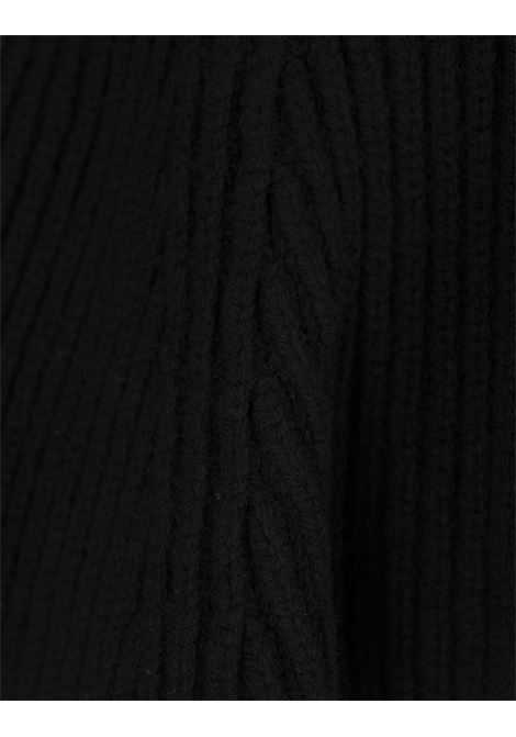 Black Peplum Cardigan With Jewelled Buttons ALEXANDER MCQUEEN | 758564-Q1A6T1066