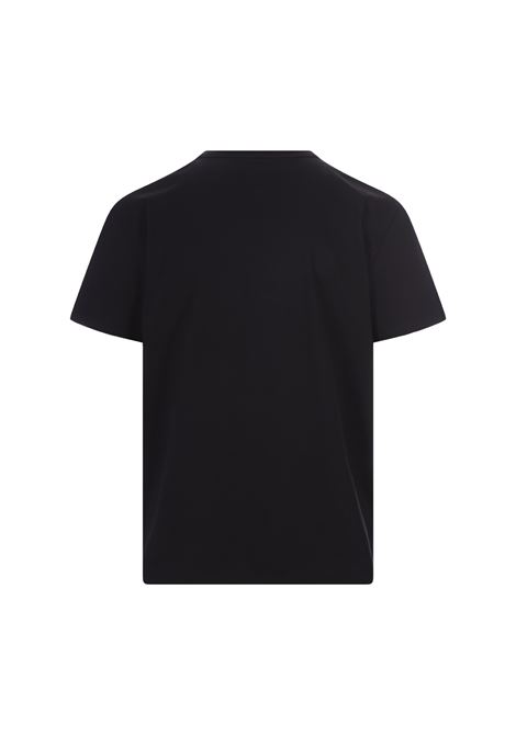 T-Shirt Reflected Skull In Nero e Blu ALEXANDER MCQUEEN | 759455-QVZ360901