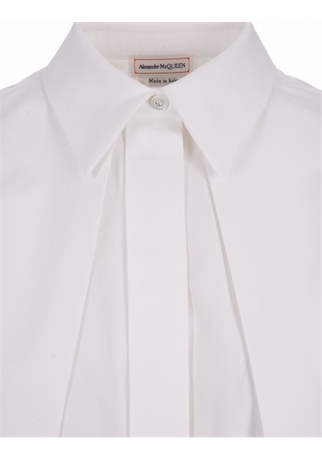 Camicia In Popeline Bianco ALEXANDER MCQUEEN | 765722-QAABC9000