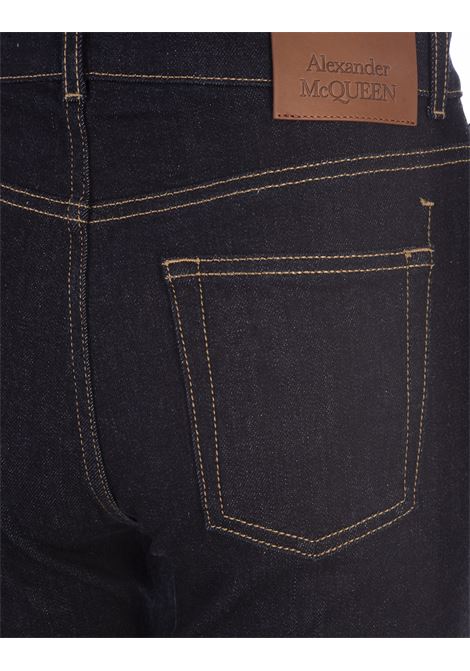 Dark Blue Denim Flared Jeans ALEXANDER MCQUEEN | 768175-QMACK4484