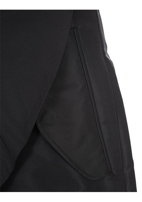 Black Asymmetrical Wrap Skirt ALEXANDER MCQUEEN | 768911-QEACM1000