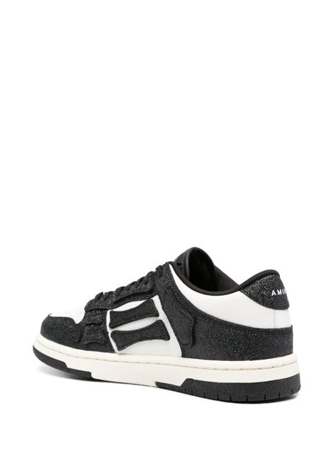 Glitter Skel Sneakers In Nero e Bianco AMIRI | AW23WFS003001