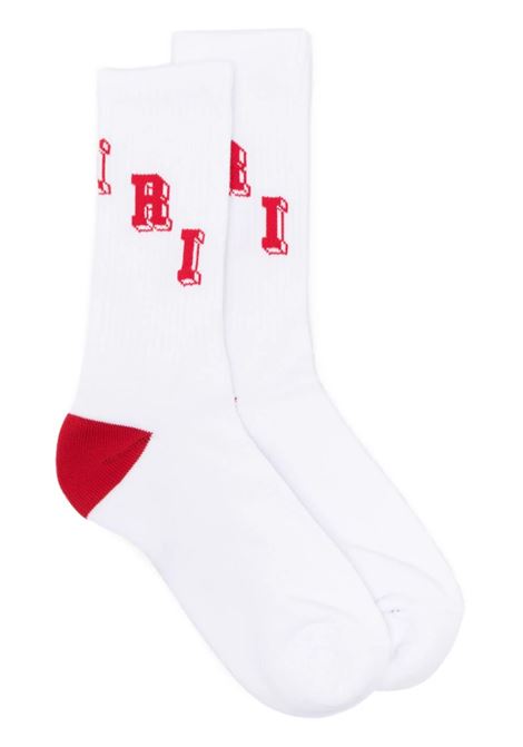 White Socks With Red Logo AMIRI | PF23MHR003124