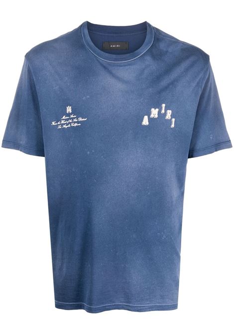 T-Shirt Vintage Collegiate Blu AMIRI | PF23MJG008420