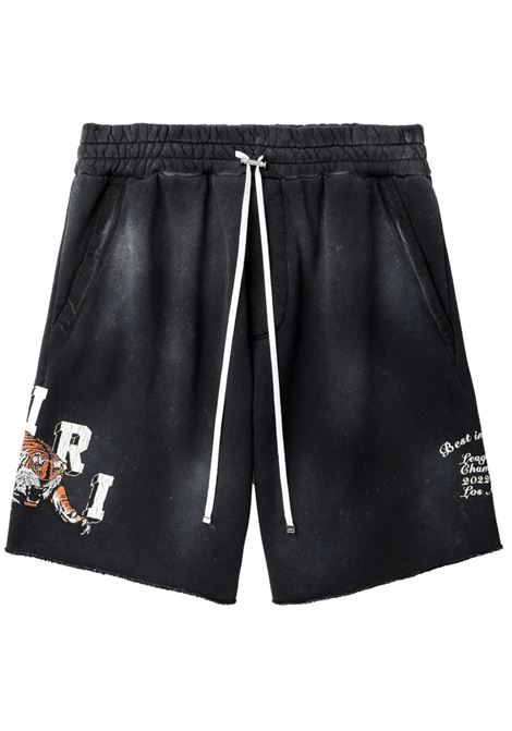 Black Vintage Tiger Shorts AMIRI | PF23MJP003001