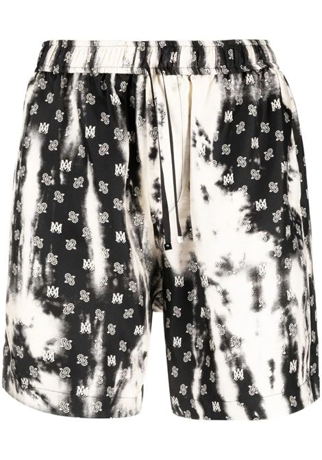 Shorts In Seta Bleached MA Paisley Neri AMIRI | PF23MPB037001