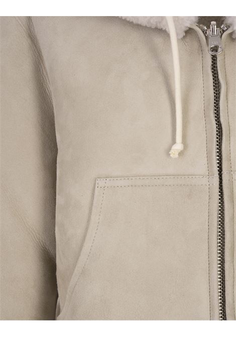 Short Reversible Jacket In Taupe Shearling ANDREADAMO | ADPF23JA073427751775