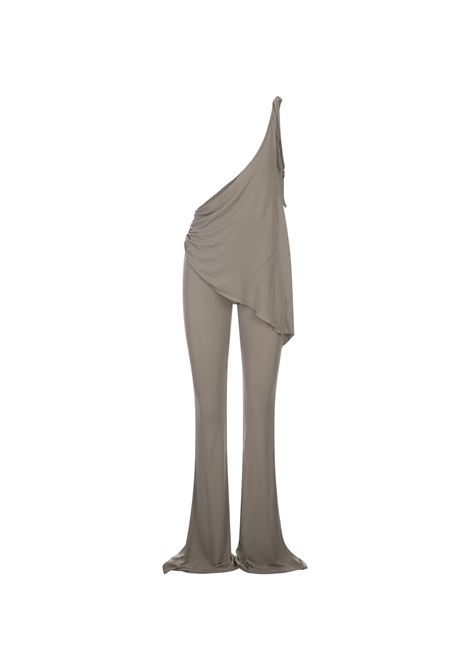 Taupe Asymmetric Flared Trousers ANDREADAMO | ADPF23PA013157751775