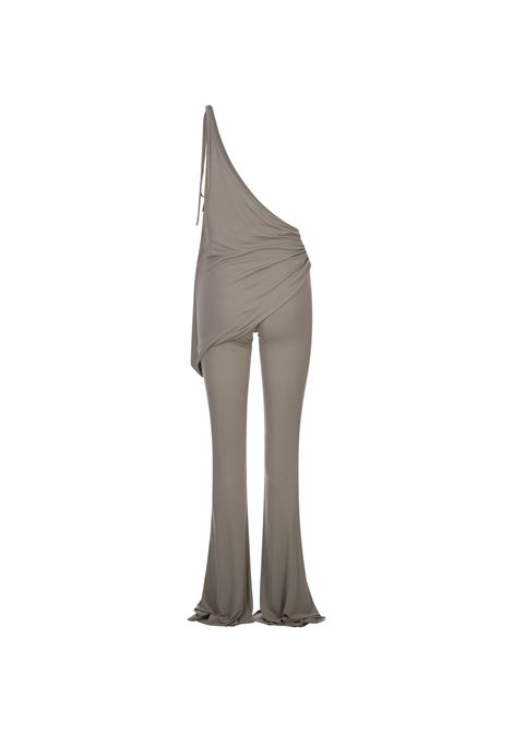 Taupe Asymmetric Flared Trousers ANDREADAMO | ADPF23PA013157751775