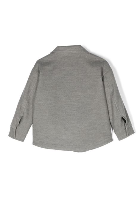 Melange Grey Shirt Jacket ASPESI KIDS | F23026GM0057062
