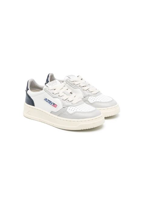 White, Grey And Navy Blue Medalist Low Sneakers AUTRY KIDS | KULK3C05
