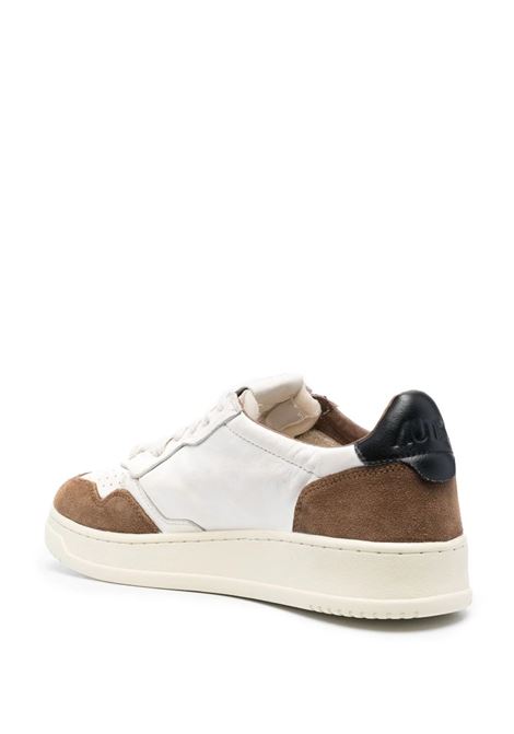 Medalist Low Sneakers In Brown Suede and White Leather AUTRY | AULMGS21