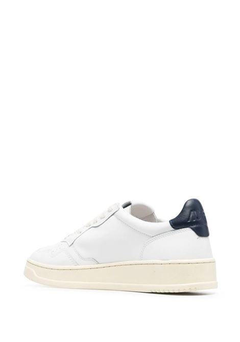 Medalist Low Sneakers In White And Navy Blue Leather AUTRY | AULMLL12