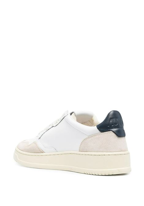 Medalist Low Sneakers In White and Navy Blue Suede and Leather AUTRY | AULMLS28