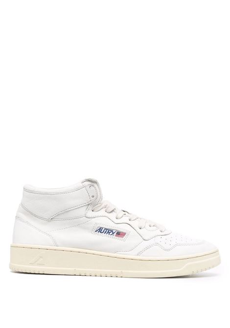 Medalist Mid Sneakers In White Leather AUTRY | AUMMGG04