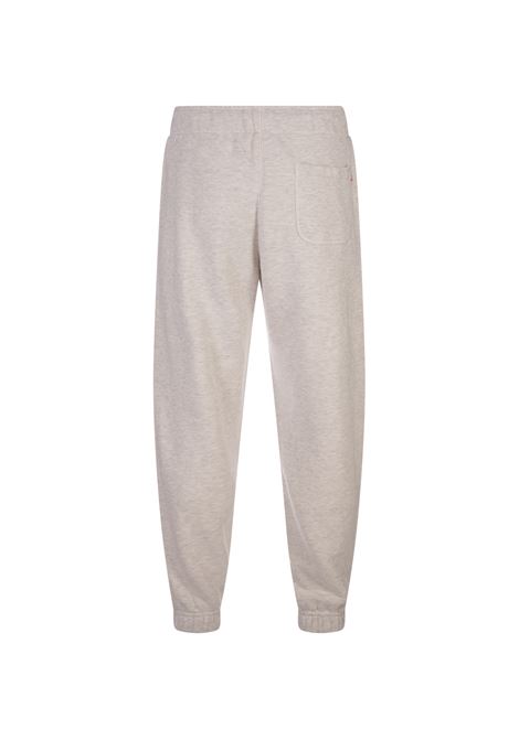 Melange Ivory Cotton Tapered Joggers AUTRY | PAEM419H