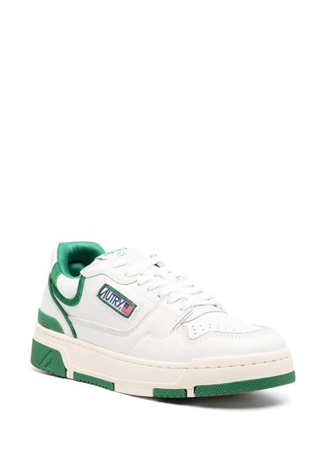Sneakers CLC In Pelle Bianca e Verde AUTRY | ROLMMM09