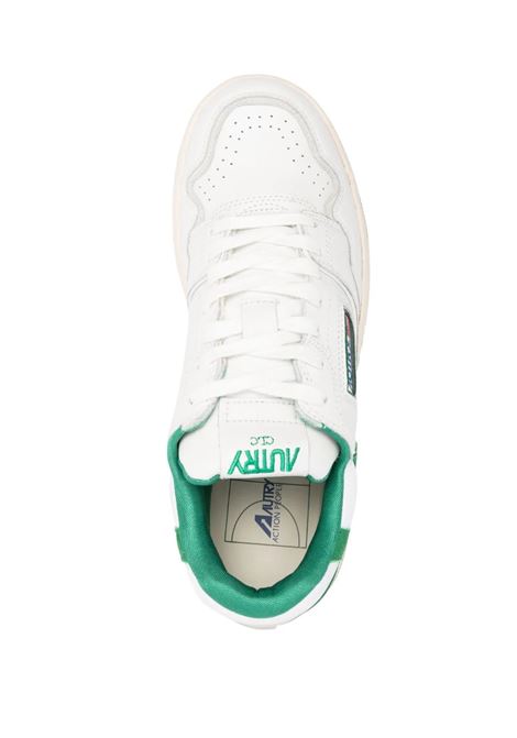 CLC Sneakers In White And Green Leather AUTRY | ROLMMM09