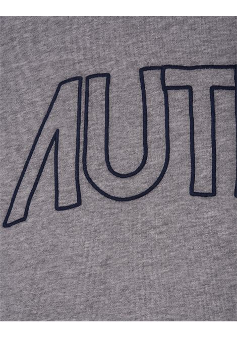 Grey Sweatshirt With Embroidered Logo AUTRY | SWIM408M