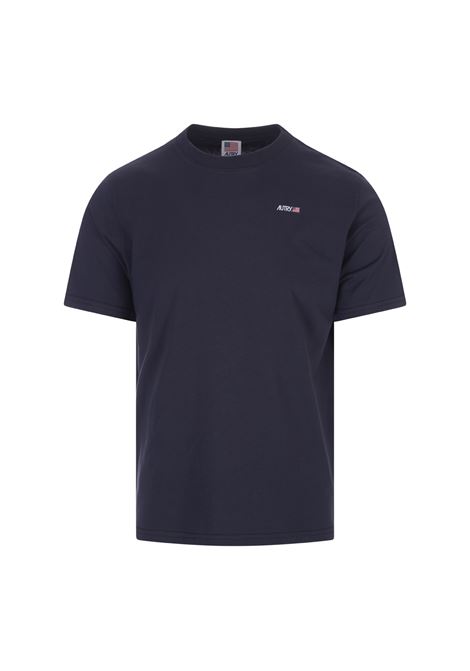 Navy Blue T-Shirt With Logo Patch AUTRY | TSIM401B