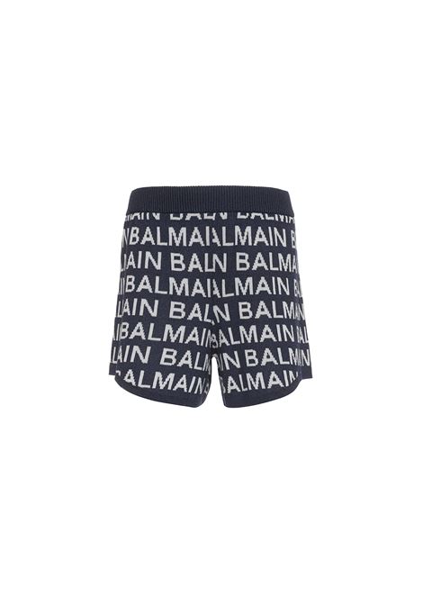 Shorts Neri Con Logo All-Over BALMAIN KIDS | BS6D29-X0068620BC
