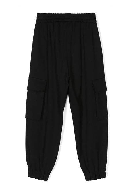 Black Cargo Trousers BALMAIN KIDS | BT6P90-J0035930