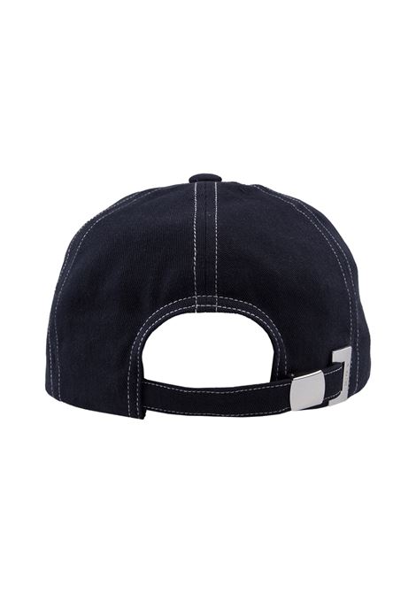 Blue Baseball Hat With White Logo BALMAIN | BH1XA015CB24SFA