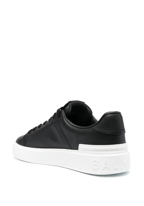 Black Leather B-Court Sneakers BALMAIN | BM1VI288LVTREAB