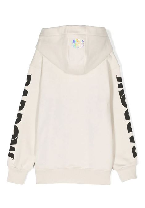 Dove Hoodie With Logo and Lettering BARROW KIDS | F3BKJUHS093BW009