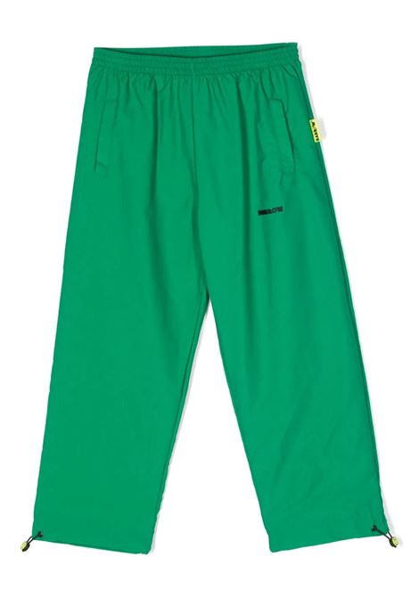 Green Sports Pants With Logo BARROW KIDS | F3BKJUPA066BW012