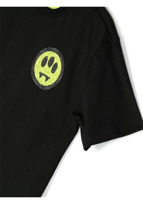 T-Shirt Nera Con Logo e Lettering BARROW KIDS | F3BKJUTH043110