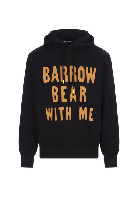 Black Barrow Bear With Me Hoodie BARROW | F3BWUAHS133110